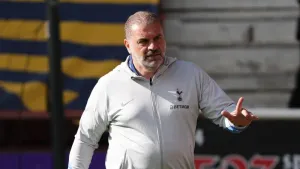 Ange Postecoglou declared himself happy with his Tottenham squad after a busy summer (Andrew Milligan/PA)