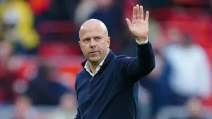 Arne Slot oversaw a 2-0 win against Brentford at Anfield (Peter Byrne/PA)