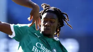 Ibrahim Cissoko gets the point for Wayne Rooney and Plymouth