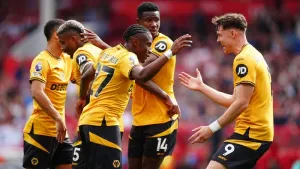 Jean-Ricner Bellegarde’s first-half thunderbolt earns Wolves draw at Forest