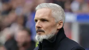 Jim Goodwin unhappy with Adama Sidibeh as Dundee United beat 10-man St Johnstone