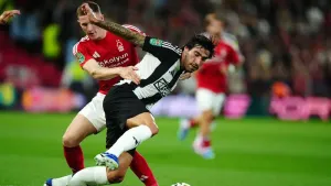 Newcastle beat Forest on penalties as Sandro Tonali makes return from ban