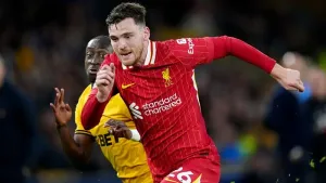 Arne Slot expects Liverpool’s Andrew Robertson to be back in training on Monday