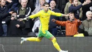 Borja Sainz hits fine hat-trick as Norwich get the better of Derby
