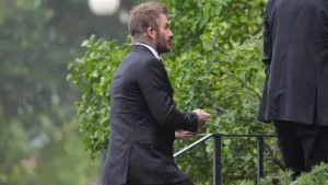 David Beckham among mourners at Sven-Goran Eriksson’s funeral in Sweden