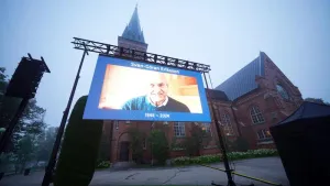 David Beckham among mourners at funeral of Sven-Goran Eriksson