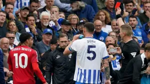 Forest unhappy with Morgan Gibbs-White dismissal in dramatic Brighton draw
