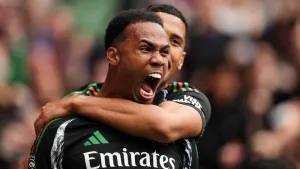 Gabriel header earns depleted Arsenal derby victory at Tottenham