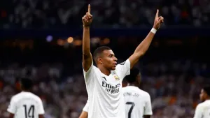 Kylian Mbappe opens his LaLiga account with brace as Real Madrid beat Real Betis