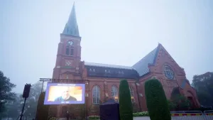 Fryksande Church in Torsby ahead of Sven-Goran Eriksson’s funeral (Yui Mok/PA)