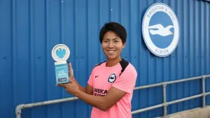 Brighton’s Kiko Seike delighted with WSL impact after scooping award