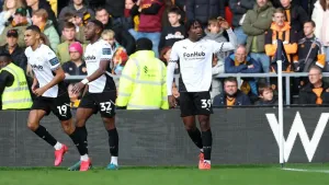 Dajaune Brown scores his first Derby goal in draw with Hull