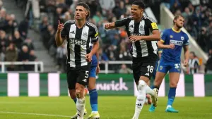 Fabian Schar spot-on as Newcastle ease past AFC Wimbledon