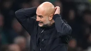 Pep Guardiola says Manchester City are ‘in real difficulty’ as injuries mount up