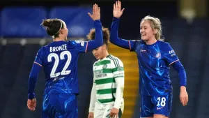 Chelsea reach Champions League quarter-finals after routine win over Celtic