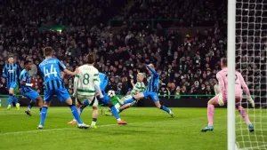 Daizen Maeda’s strike earns Celtic a point after Cameron Carter-Vickers’ blunder