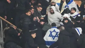 France’s goalless draw with Israel marred by crowd trouble in Paris