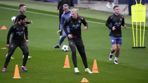 He’s fine – Man City boss Pep Guardiola dismisses Erling Haaland’s injury scare
