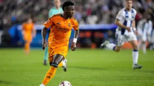 Real Madrid forward Vinicius set to miss Liverpool clash with hamstring injury