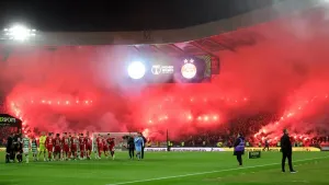 Celtic, Motherwell and Rangers charged over fan pyrotechnics at semi-finals