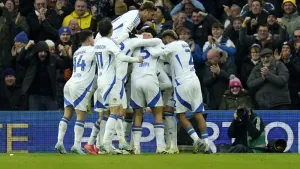 Leeds brush aside Derby to go top of Championship