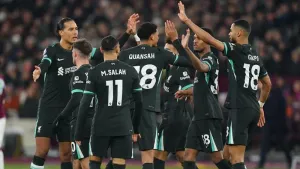 Liverpool hammer West Ham to sit pretty at top of Premier League