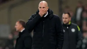 Rangers manager Philippe Clement saw his side denied a penalty against Celtic (Andrew Milligan/PA)