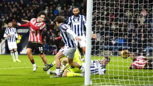 Sheffield Utd go back to top of Championship with 2-2 draw at West Brom