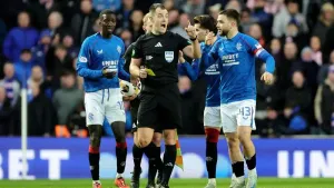 Nicolas Raskin questions ‘weird’ refereeing decision in Rangers’ Old Firm win