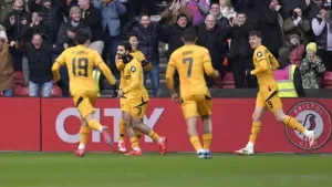 Rayan Ait-Nouri scores as Wolves avoid FA Cup shock by beating Bristol City