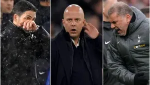 Sunday’s briefing: Arteta and Postecoglou fume and Liverpool look to extend lead