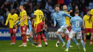 Victor Torp brace fires Coventry to victory over Watford
