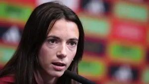 Aitana Bonmati said Spain won both on and off the pitch after Luis Rubiales was found guilty (Bradley Collyer/PA)