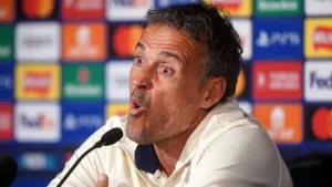 Luis Enrique says the match with Liverpool is too close to call (Owen Humphreys/PA)