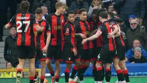 Bournemouth brush aside in-form Everton to advance in FA Cup