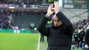 David Gray prises Hibernian’s Rocky Bushiri after late winner against Ayr