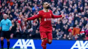 Mohamed Salah was on target as Liverpool beat Wolves (Peter Byrne/PA)