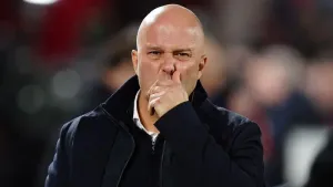 Liverpool head coach Arne Slot regrets losing his cool in the Merseyside derby (Mike Egerton/PA)