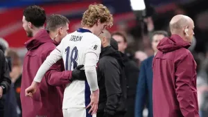 Anthony Gordon forced to pull out of England squad with hip problem