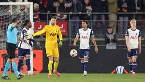 Comical Lucas Bergvall own goal condemns Tottenham to Europa League defeat