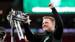 Family at the forefront of Eddie Howe’s mind after final success
