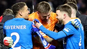Goalkeeper Jack Butland is Rangers’ penalty shoot-out hero against Fenerbahce
