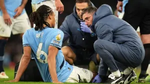 Manchester City defender Nathan Ake out for up to 11 weeks after foot surgery
