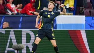 Scott McTominay penalty earns Scotland slender lead in Nations League play-off