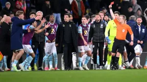 Scott Parker and CJ Egan-Riley see red after final whistle as Burnley held