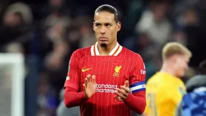 Liverpool captain Virgil van Dijk’s contract situation remains unresolved (Adam Davy/PA)