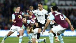 Burnley slip to second on goal difference after being held in Derby stalemate