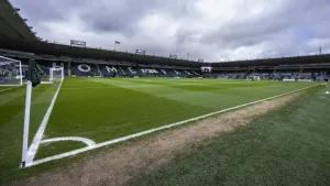 Plymouth’s Home Park is one of the top 10 pitch locations set to be most impacted by climate hazards before 2050, according 
