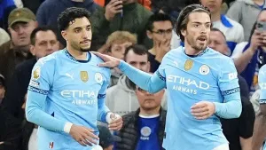 Jack Grealish and Omar Marmoush on target as Manchester City ease past Leicester