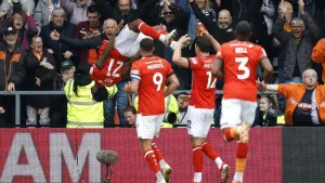 Luton’s players impress boss Matt Bloomfield as they win at Derby